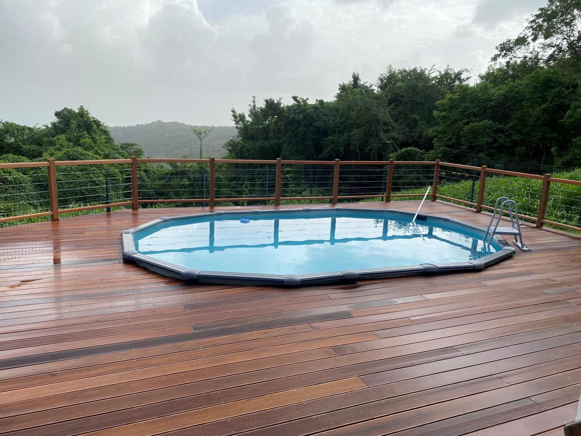 Les Terrasses De Maelle - Jolie Villa F4 Vue Mer Riviere-Salee Exteriör bild