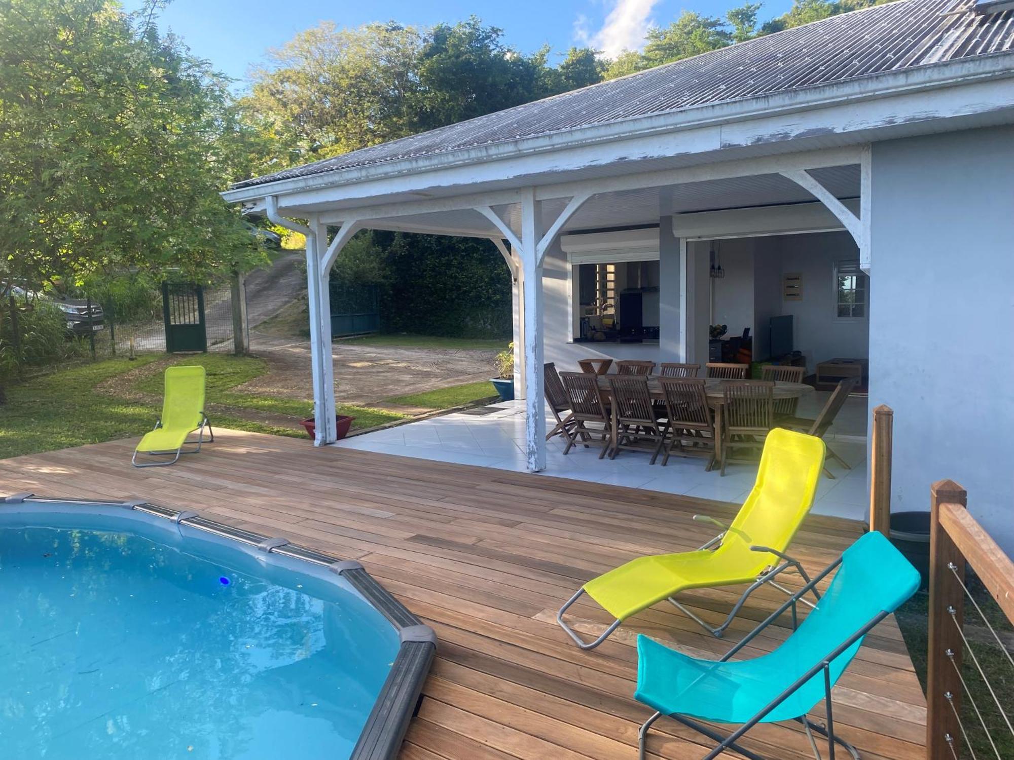 Les Terrasses De Maelle - Jolie Villa F4 Vue Mer Riviere-Salee Exteriör bild