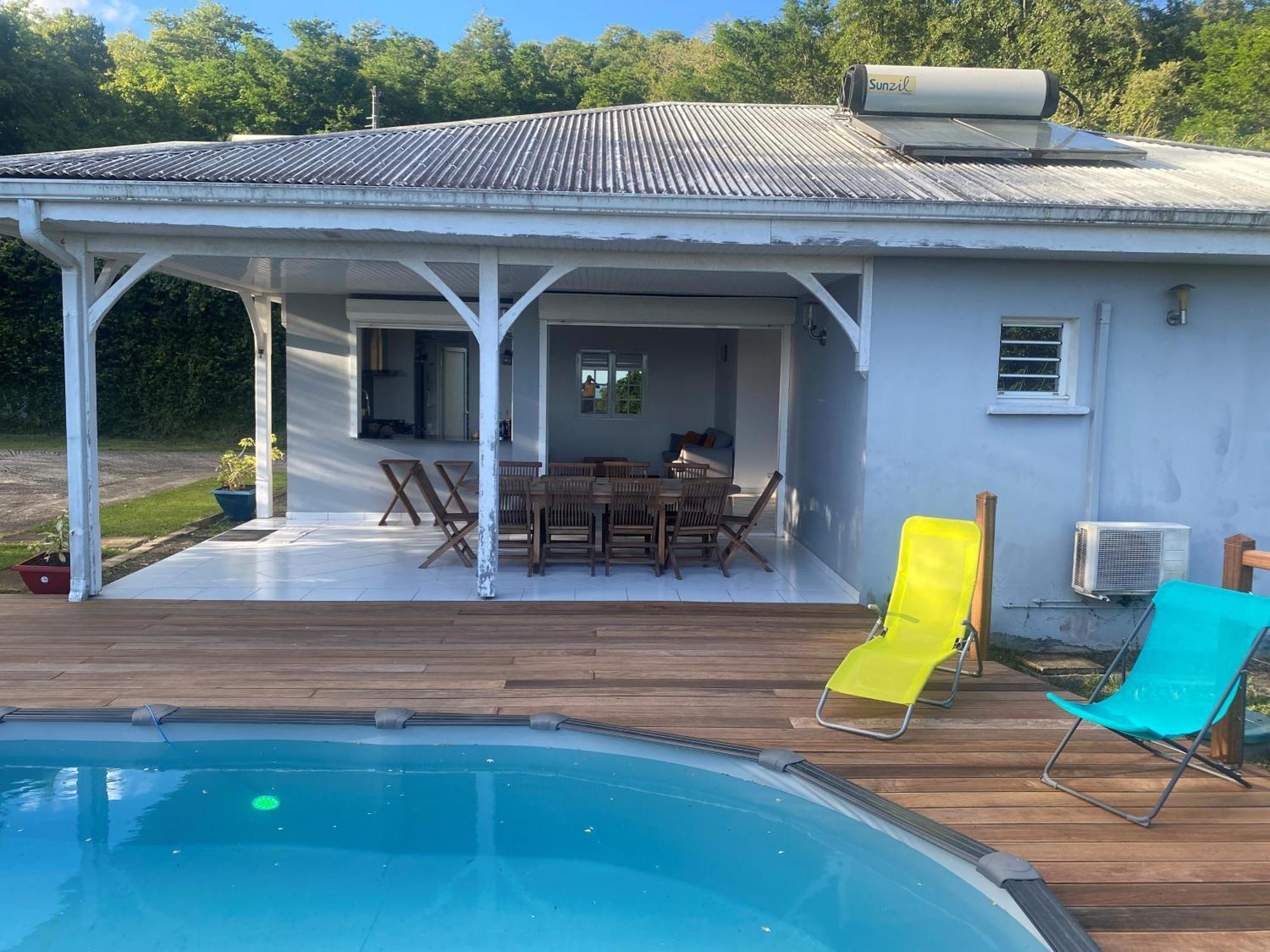 Les Terrasses De Maelle - Jolie Villa F4 Vue Mer Riviere-Salee Exteriör bild